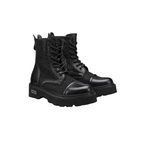 CULT Anfibio Anfibi Donna modello Slash con strass Nero - Francavilla Moda